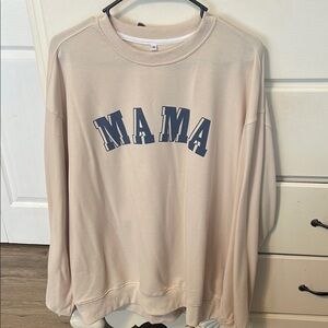 Oversized “Mama” Crewneck
